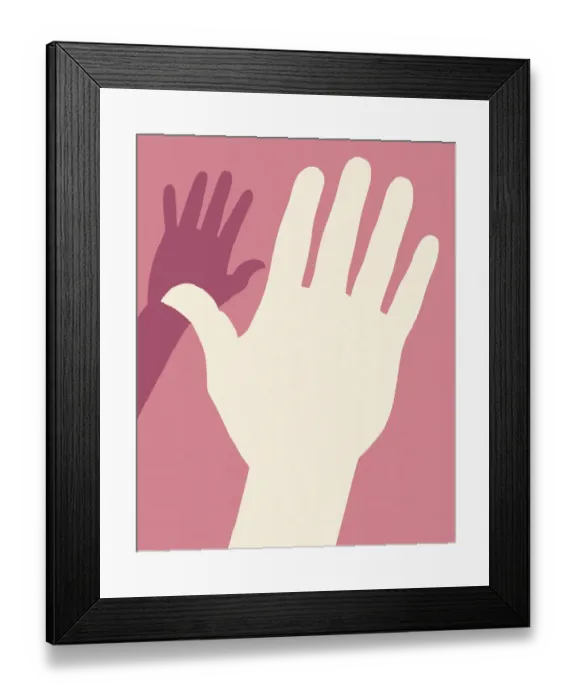 Framed Print : Two Hands. http: /  / csaimages.com / images / istockprofile / csa_vector_dsp.jpg