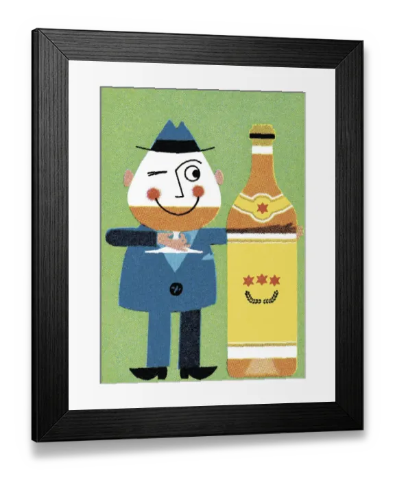 Framed Print : Man Drinking Framed Print : Man Drinking