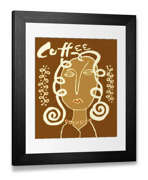 Framed Print : Coffee Woman Framed Print : Coffee Woman