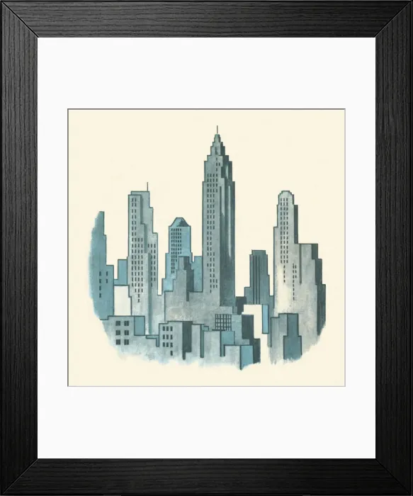 Framed Print : City Skyline Framed Print : City Skyline