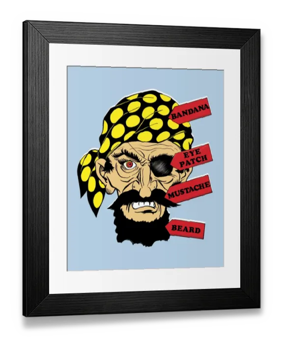 Framed Print : Pirate. http: /  / csaimages.com / images / istockprofile / csa_vector_dsp.jpg