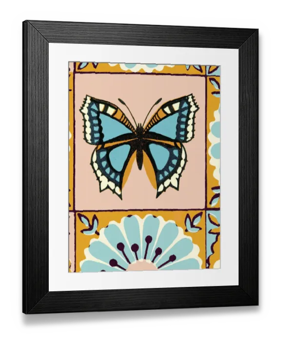Framed Print : Butterfly pattern