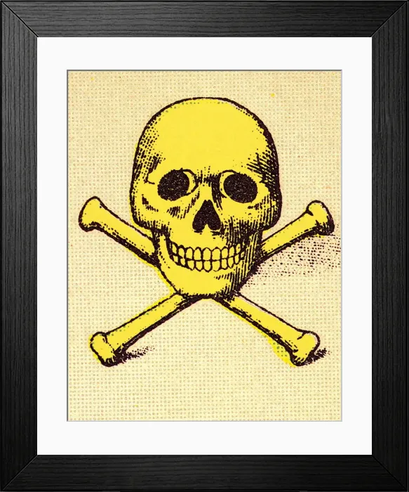 Framed Print : Skull and crossbones Framed Print : Skull and crossbones