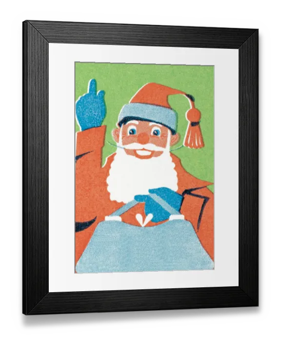 Framed Print : Santa Claus with gifts Framed Print : Santa Claus with gifts