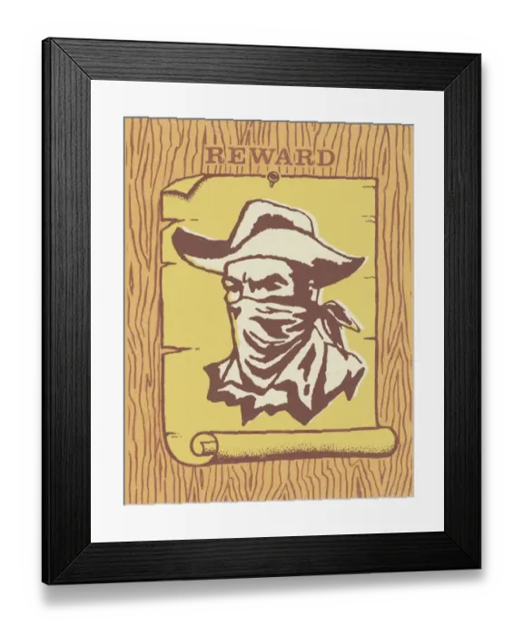 Framed Print : Outlaw Poster Framed Print : Outlaw Poster