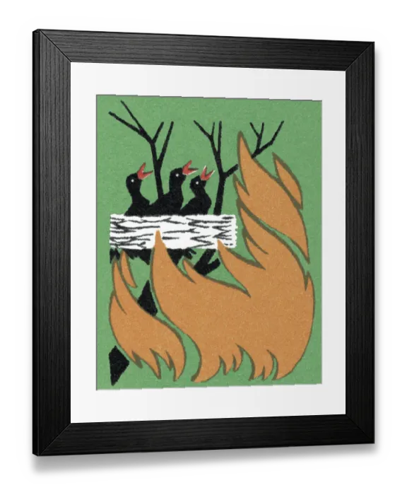 Framed Print : Birds Nest in a Burning Tree Framed Print : Birds Nest in a Burning Tree