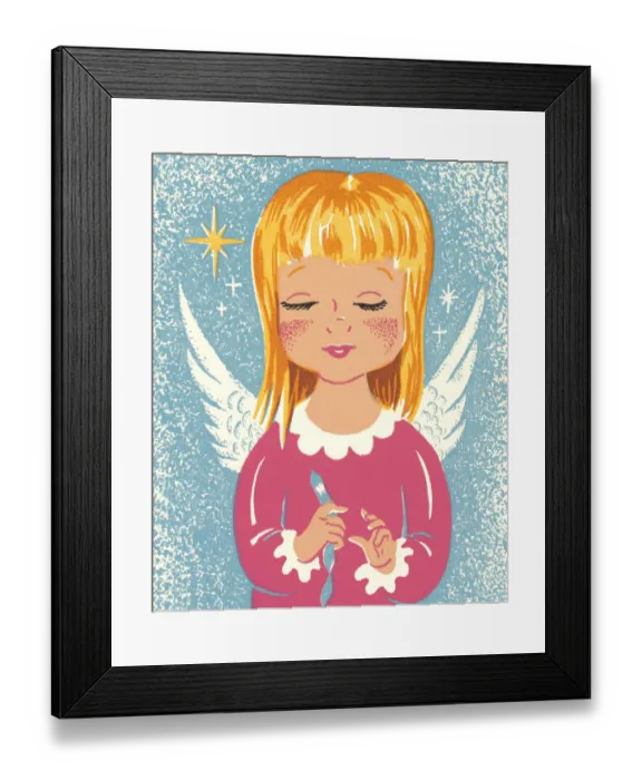 Framed Print : Blonde Angel Framed Print : Blonde Angel