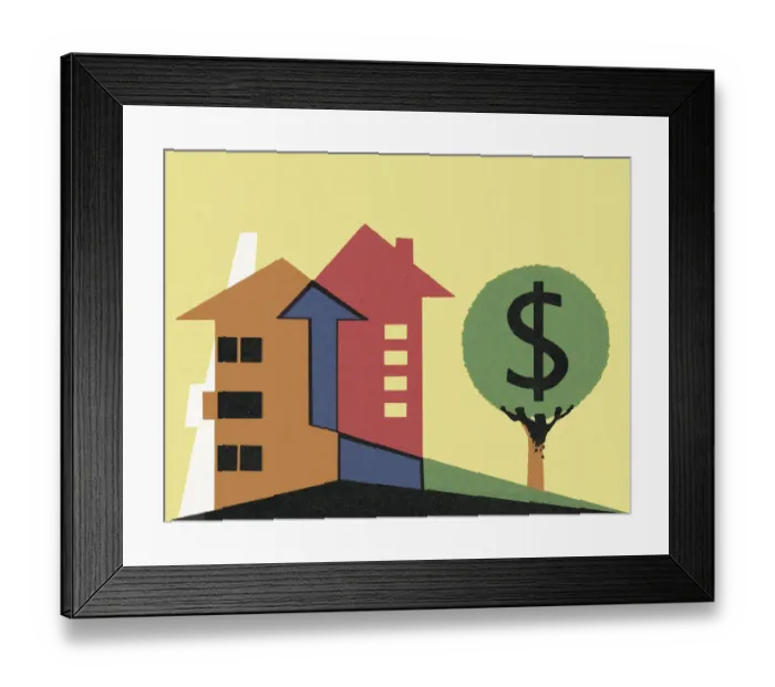 Framed Print : Cost of Housing Framed Print : Cost of Housing