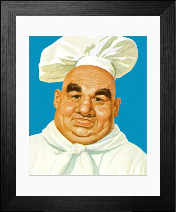 Framed Print : Portrait of a Chef Framed Print : Portrait of a Chef