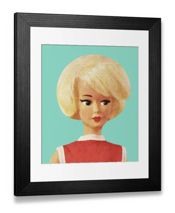 Framed Print : Blonde Fashion Doll Framed Print : Blonde Fashion Doll