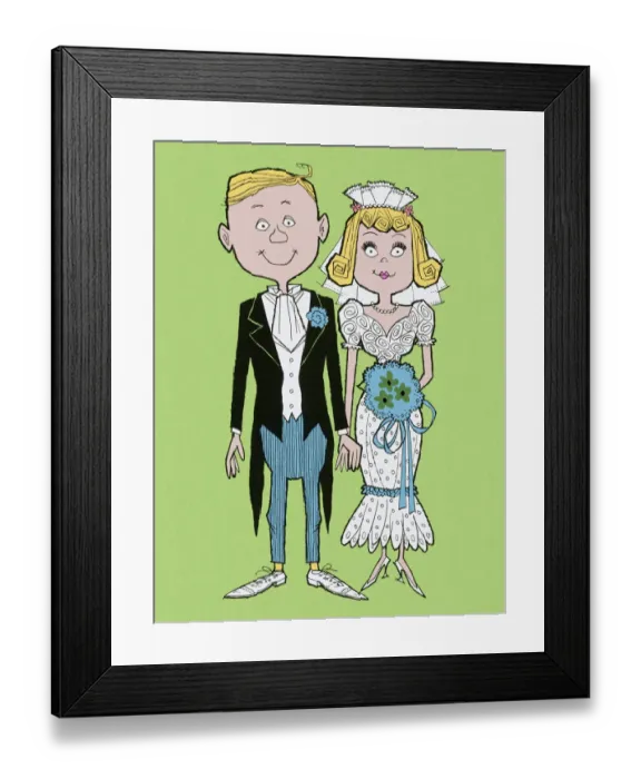 Framed Print : Bride and Groom Framed Print : Bride and Groom
