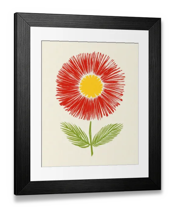Framed Print : Red Flower Framed Print : Red Flower
