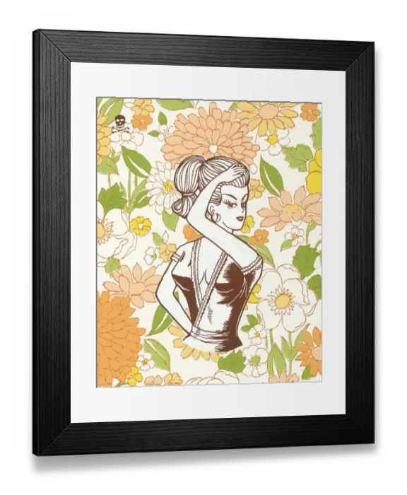 Framed Print : Pinup girl Framed Print : Pinup girl