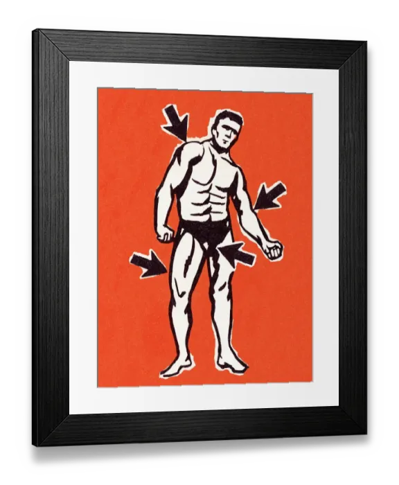 Framed Print : Muscle man Framed Print : Muscle man