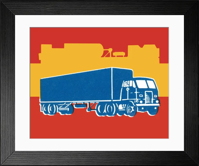 Framed Print : Semi truck Framed Print : Semi truck
