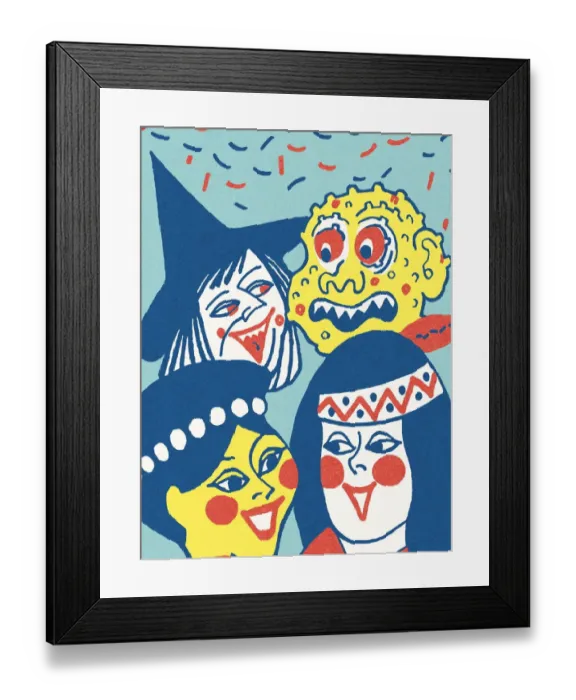 Framed Print : Halloween scene Framed Print : Halloween scene