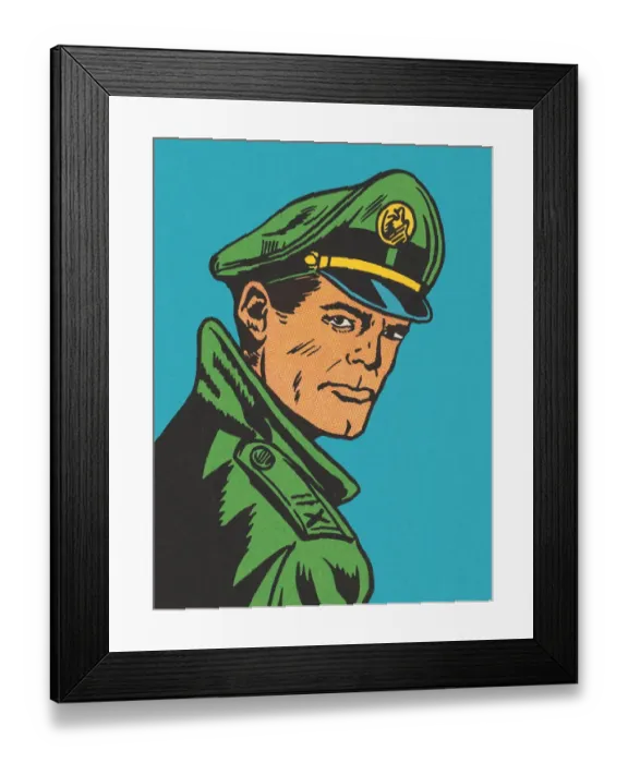 Framed Print : Portrait of a Man in a Uniform