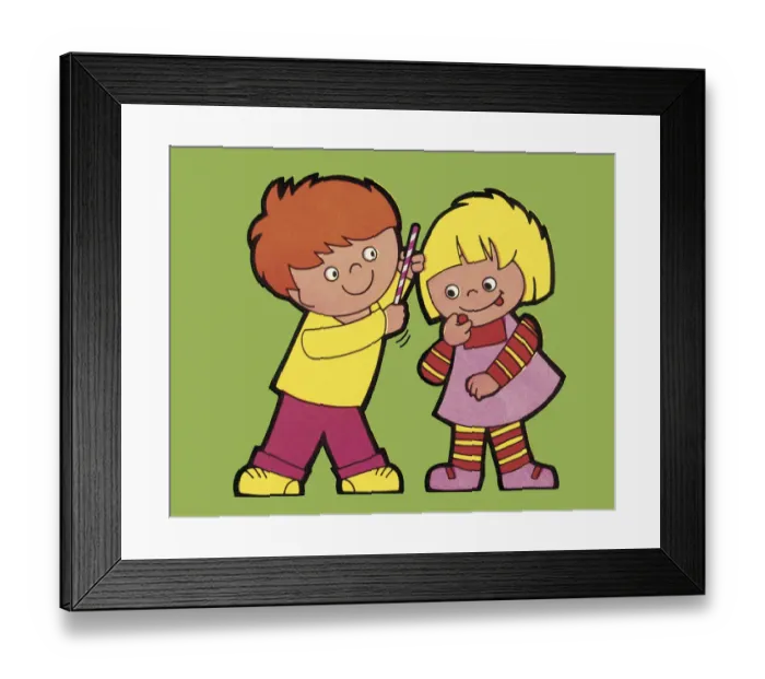 Framed Print : Children with Candy Framed Print : Children with Candy