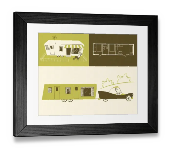 Framed Print : Mobile Home Framed Print : Mobile Home