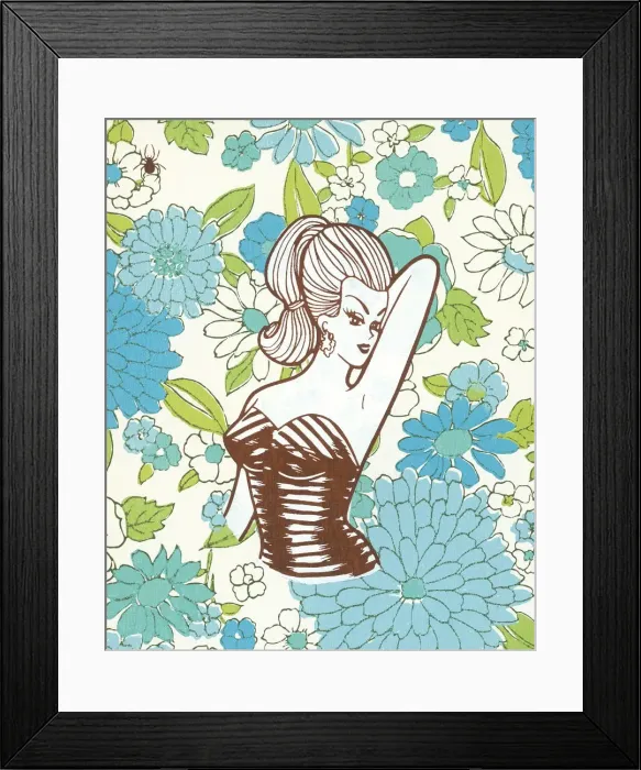 Framed Print : Pinup girl Framed Print : Pinup girl
