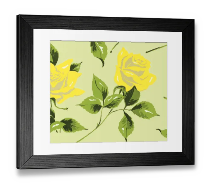 Framed Print : Flower pattern