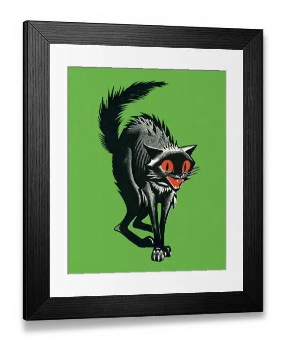Framed Print : Black cat. http: / / csaimages.com / images / istockprofile / csa_vector_dsp.jpg Framed Print : Black cat. http: / / csaimages.com / images / istockprofile / csa_vector_dsp.jpg