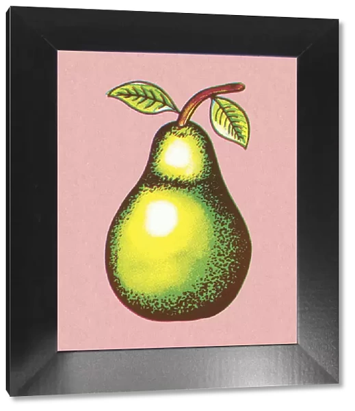 Pear on a Pink Background
