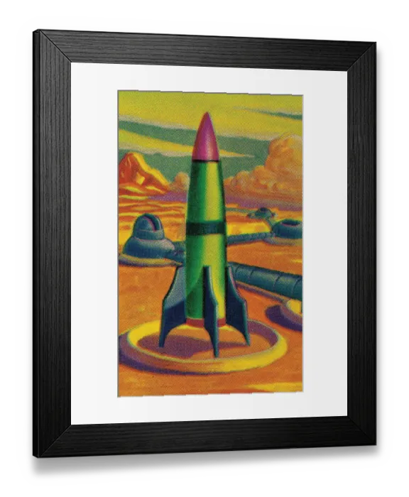 Framed Print : Rocket ship Framed Print : Rocket ship