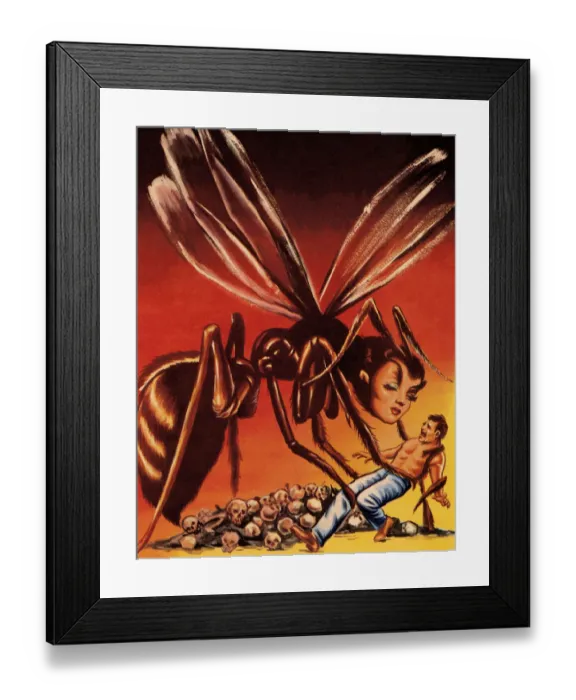 Framed Print : Female Hornet and Man Framed Print : Female Hornet and Man