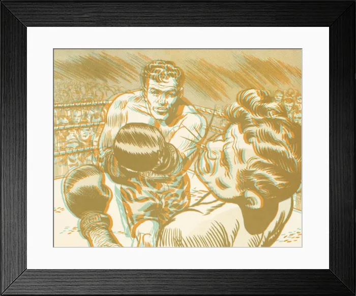 Framed Print : Boxing Match Framed Print : Boxing Match