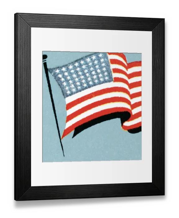 Framed Print : American flag Framed Print : American flag