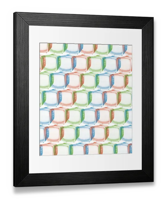 Framed Print : Tv set pattern Framed Print : Tv set pattern