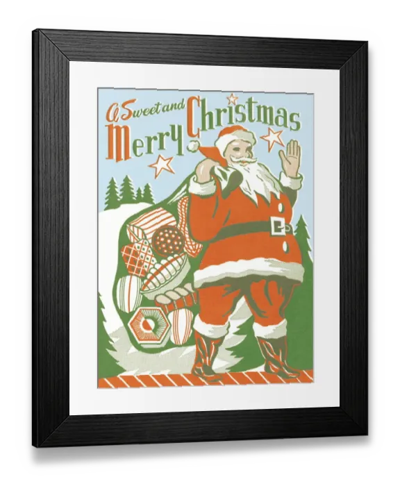 Framed Print : Merry Christmas from Santa Claus Framed Print : Merry Christmas from Santa Claus