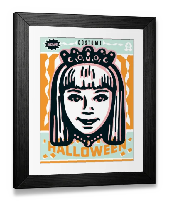 Framed Print : Princess Halloween costume Framed Print : Princess Halloween costume