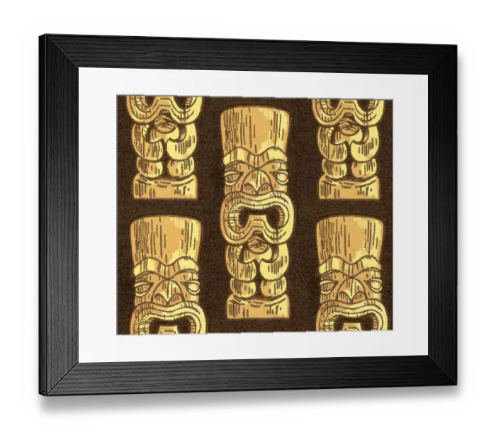 Framed Print : Tiki totem Framed Print : Tiki totem