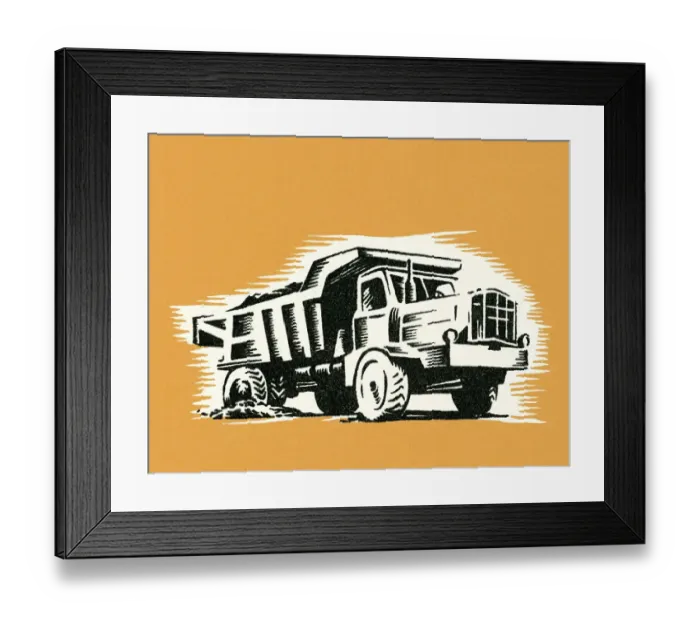 Framed Print : Hauling truck Framed Print : Hauling truck