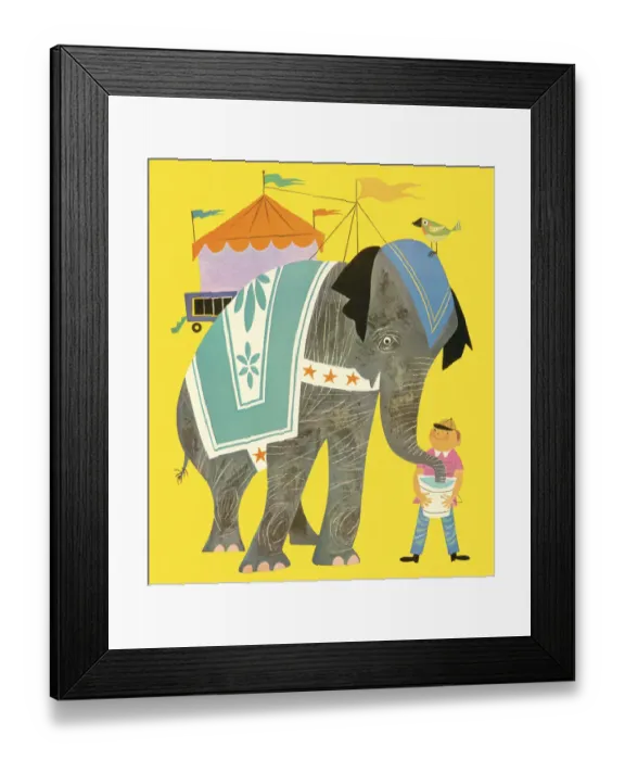 Framed Print : Circus Elephant Framed Print : Circus Elephant