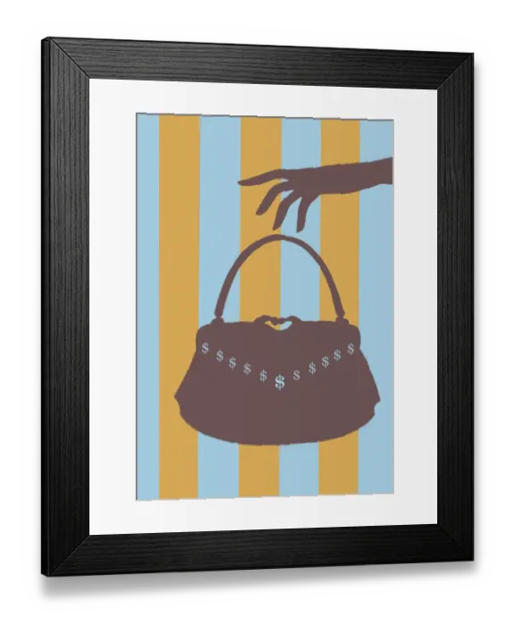 Framed Print : Handbag. http: / / csaimages.com / images / istockprofile / csa_vector_dsp.jpg Framed Print : Handbag. http: / / csaimages.com / images / istockprofile / csa_vector_dsp.jpg