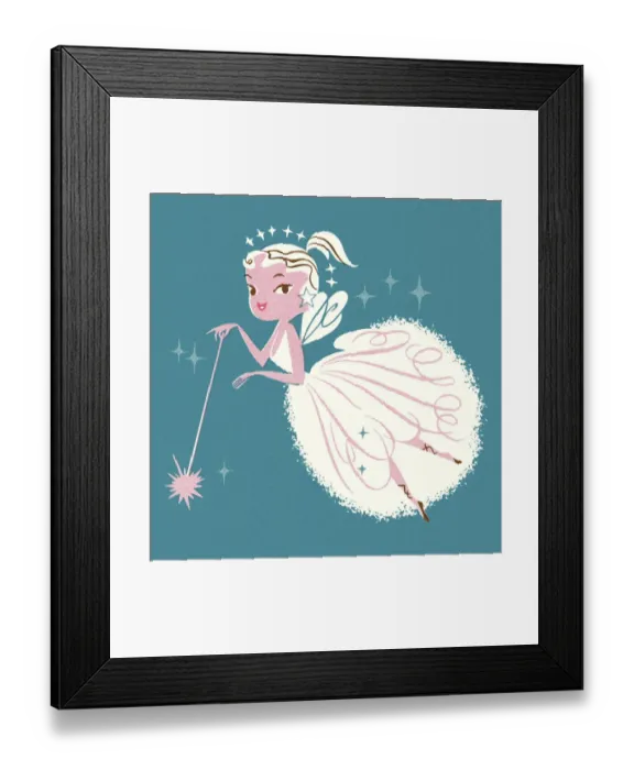 Framed Print : Fairy Princess with Wand Framed Print : Fairy Princess with Wand