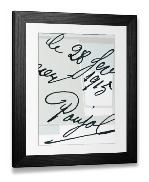 Framed Print : Hand Written Letter