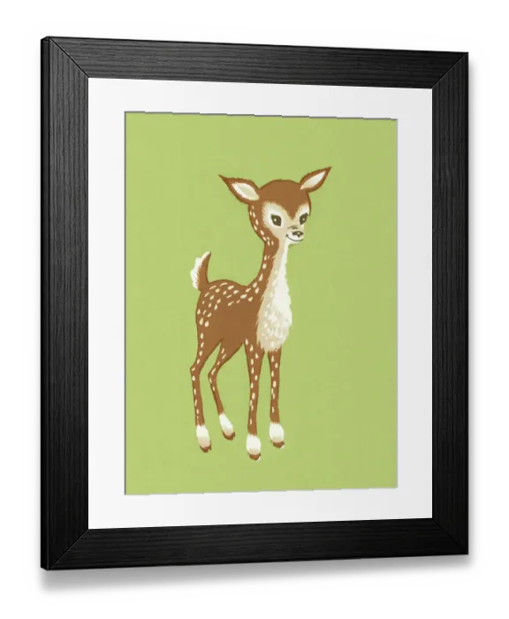 Framed Print : Smiling Doe Framed Print : Smiling Doe