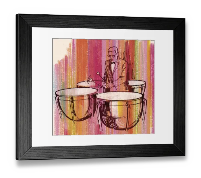 Framed Print : Man Playing Timpani Framed Print : Man Playing Timpani