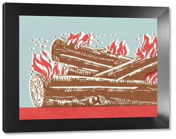 Log fire. http: /  / csaimages.com / images / istockprofile / csa_vector_dsp.jpg