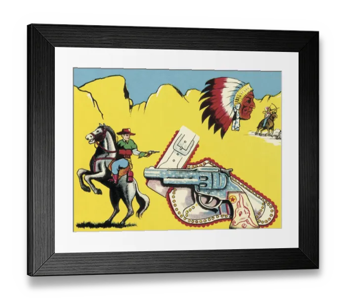 Framed Print : Western Scene