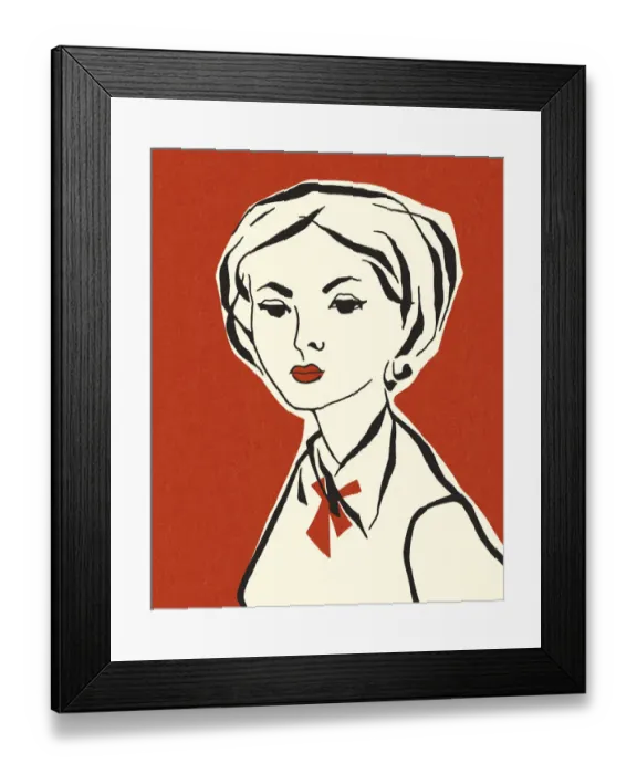 Framed Print : Portrait of a Woman Framed Print : Portrait of a Woman