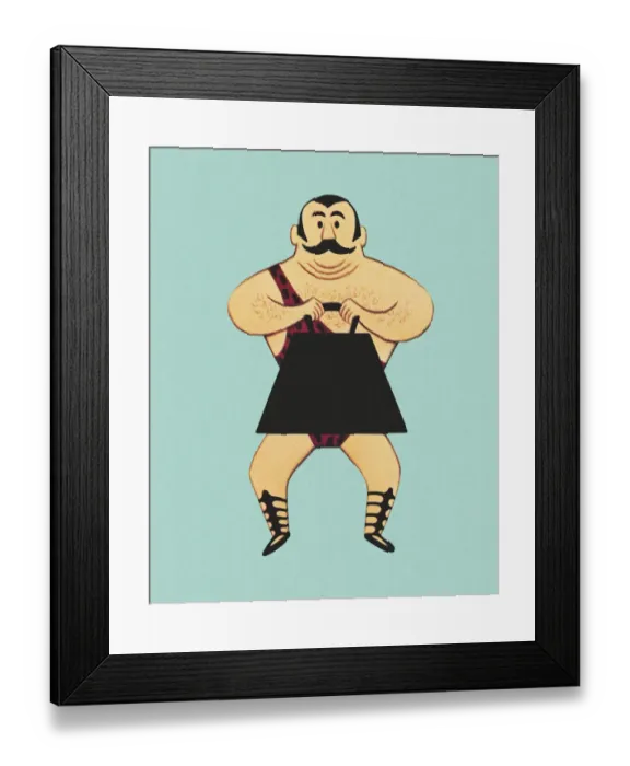 Framed Print : Circus Strongman Framed Print : Circus Strongman