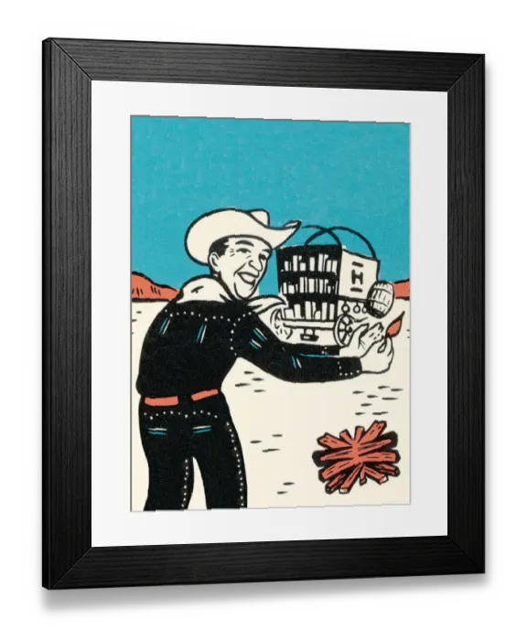 Framed Print : Cowboy. http: /  / csaimages.com / images / istockprofile / csa_vector_dsp.jpg
