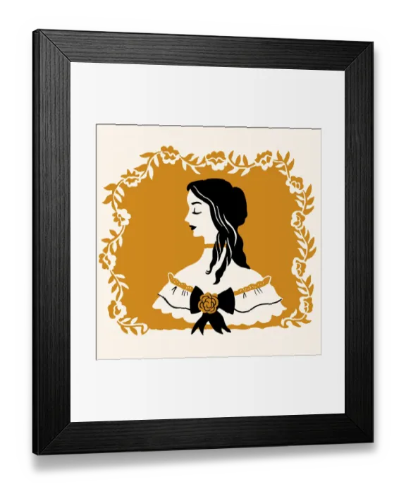 Framed Print : Portrait of a Woman