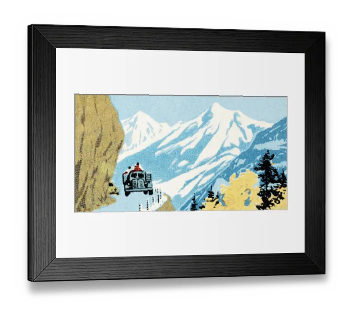 Framed Print : Mountain Scene