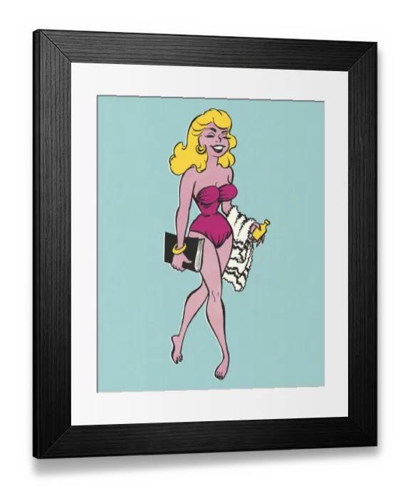 Framed Print : Glamorous Woman at the Beach Framed Print : Glamorous Woman at the Beach